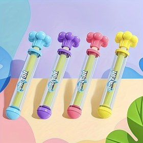 Resim 4'lü/2'li Büyük Kapasiteli Su Tabancası Oyuncak - Taşınabilir Çok Fonksiyonlu Sulama Aparatı, Bahçe ve Açık Hava Partileri İçin Uygun - Pembe, Mor, Mavi, Parlak Tasarım, Eşit Su Dağılımlı Dayanıklı Yapı, Yaz Havuzu Aksesuarı Doğum Günü Hediyesi 
