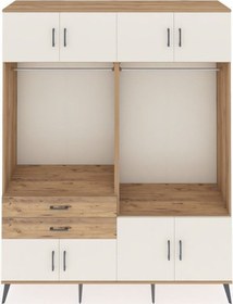 Resim Hyperion Gardrop 7 Raflı 2 Çekmeceli 2 Askılı 176x44x221 Çam-aytaşı/çam Aytaşı/çam 