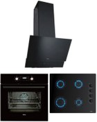 Resim Teka Chef 5 Premium Siyah Ankastre Set (GBE 64002 OCAK/HAK 627 FIRIN/ATV 60 DAVLUMBAZ) 