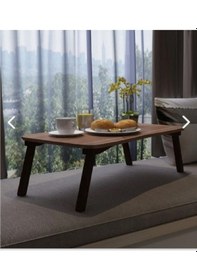 Resim Ceviz Laptop Sehpa Çalışma Kahvaltı Masası Çok Renkli 