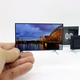 Resim Mini Küçük Siyah Plastik TV ile Stand - Elektrik Gerekmez - Mos Kevin 