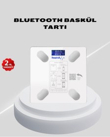 Resim Marsilyan Akıllı Bluetooth Tartı - 8 Farklı Ölçüm Verisi Otomatik Kişi Tanıma - FKU2045-3450 