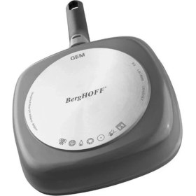Resim Berghoff Gem Çıkarılabilir Saplı Stay Cool Izgara Kare Tava Gri 24 CM 