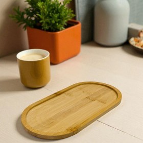 Resim Kitchen Way Bambu Oval Yağdanlık Altlığı 23 CM KW-150 