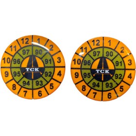 Resim Sticker World Tck Damla Plaka Pulu 2 Adet Parlak 