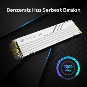 Resim Timetec Pro MS47 2tb 5000/4400MB/S GEN4X4 22X80 M.2 Nvme SSD Beyaz 