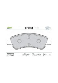 Resim Peugeot 2008 On Fren Balatasi 1.6 E-hdi 2013-2018 Valeo 670464 