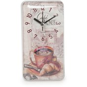 Resim Galaxy Kahve Fincanlı Dikdörtgen Saat - Renkli - 17x9 cm 
