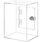 Resim Opulentliving Şeffaf Akrilik Kilitli Para Kazanma Kutusu Çocuk Yetişkin Hediye 15x12x20cm 1 Adet 