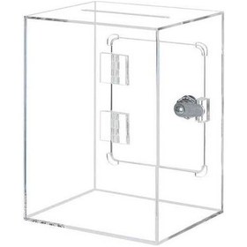 Resim Opulentliving Şeffaf Akrilik Kilitli Para Kazanma Kutusu Çocuk Yetişkin Hediye 15x12x20cm 1 Adet 