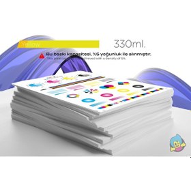 Resim Canon Pfı-307y Sarı Yellow Uyumlu Kartuş 330ml 