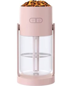 Resim Alev Efektli Ultrasonik Hava Nemlendirici 280ml Sessiz Usb Aromaterapi Difüzör, Led Işıklı 