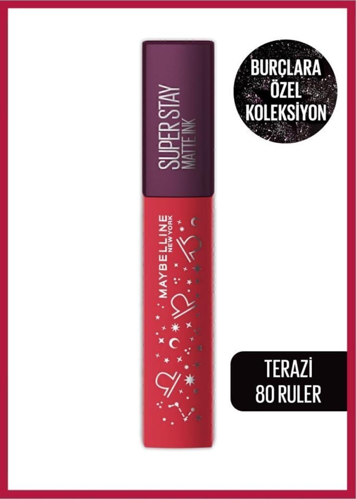 New York Super Ink Likit Mat Ruj - 80 Ruler (Kırmızı/pembe) Fiyatı ve Özelliklerı - Badem