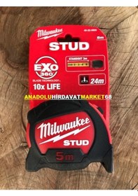 Resim Milwaukee 5 Metre Çelik Şerit Metre Ölçüm Metresi 5x25 MM 