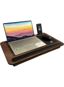 Resim Hype Store Axolotl Telefon ve Tablet Bölmeli Minderli Laptop Sehpası Notebook Bilgisayar Çalışma Masası, Antik 