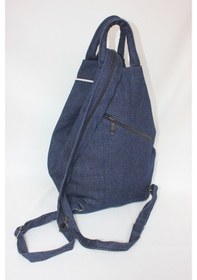 Resim Mebes Kot (Jean) Kumaş Kadın Sırt Çantası Vazo Lacivert Ktvz 