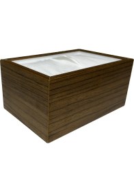 Resim Mimoza Ahşap Masaüstü Yatay Peçetelik Dispenser 