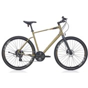 Resim Carraro Sportive 324 28 Jant 24 Vites 44 Cm Hidrolik Disk Fren Şehir Bisikleti - Mat Füme - Bronz-Koyu Sarı 