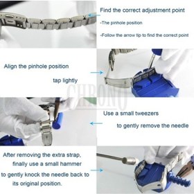 Resim Kordon Kısaltma Pim Çıkarma Saatçi Tamir Sehpası + Yedek Çelik Uç 