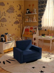 Resim Çocuk Koltuğu Komple Sünger Katlanabilir Yataklı Minder Yatak 0-4 Yaş Soho Lacivert Standart 