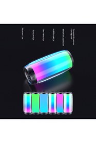 Resim Lecoo Rs13 Bluetooth 5.0 Rgb Işıklı Taşınabilir 5w Usb Sd Kart Girişli Şarjlı Stereo Hoparlör Siyah 