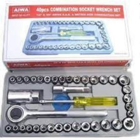 Resim Aiwa 40 Parça Cırcırlı Lokma Takım Araç Tamir Bakım Set 