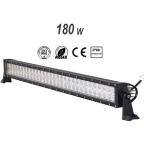 Resim KAPOTO 87cm 180W Off Road Dikdörtgen Led Bar Araç Üstü 4x4 Led Projektör Işık 