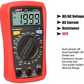 Resim Vuralsin38 UT33D+ 600V 10A Dijital Multimetre 