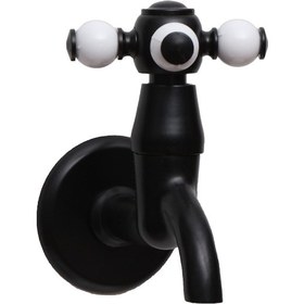 Resim Osmanlı Siyah Taşlı Kısa Musluk Lüx . Pirinç Siyah 