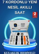 Resim ASTRALTECH Akıllı Saat Bluetooth Kulaklık Adımsayar Sağlık Takibi Çağrı Cevaplama 