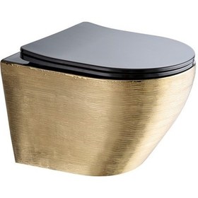 Resim Paluci Twist Black Gold Kanalsız Asma Klozet 