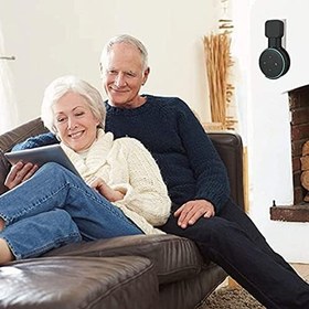 Resim Akıllı Ev Çıkışı Duvara Montaj Tutucu Standı, Hoparlör Duvara Montaj Tutucu Stand Askısı Amazon Dot 3. Nesil Siyah Için Minimalist Akıllı Hoparlör Braketi 