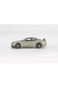 Resim mini gt 1:64 Ölçek 2002 Nissan SKYLINE GT-R (R34) VSPEC II RHD Diecast Metal Minyatür Model Araba 5cm 