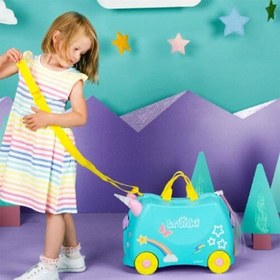Resim Trunki Çocuk Bavulu - Una Unicorn 