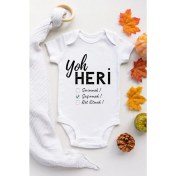 Resim Limon Unisex Yoh Heri Desenli Kısa Kol Body 