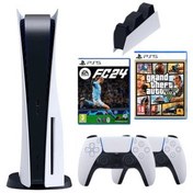 Resim Sony Playstation 5 825gb Oyun Konsolu + 2 Dualsense +Ps5 Şarj Istasyonu + FC 24 Playstatıon 5 Oyun + GTA V Ps 5 Oyun 