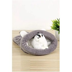 Resim Yumuşak Kedi Tüneli, Uyku Tulumu, Pembe Renk, Rahat Açik Mavi 