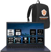 Resim ExperBook B1502CBA i5 1235U 16GB RAM 4TB SSD 15.6" FHD W11PRO BQ0254 & PER4 Çanta Asus