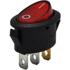 Resim Oval Işikli Anahtar On-Off 3P 13Mm 21Mm 220V 