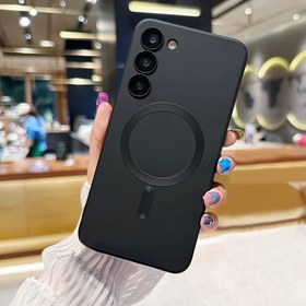 Resim Çoklu model için tasarlanmış yumuşak mat manyetik telefon kılıfı, for Samsung for galaxy S25 Ultra, S25 Plus, S25 FE, S24 Serisi, S23, S22, S21 ve S20 FE için, kamera lensi ile. 