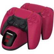 Resim Konsol Plus Dobe Ps5 Dual Şarj Istasyonu Kırmızı 