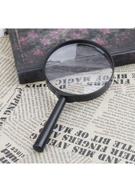 Resim Eğlenceli Canlı 90mm El Büyüteç 5x Okuma Haritası Gazete Büyüteç Takı Büyüteç 