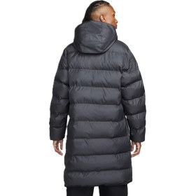 Resim Nike Stormfit Windrunner Primaloft Synthetic Fit Parka Rahat Kalıp Sabit Kapüşonlu Erkek Parka Siyah 