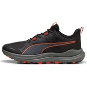 Resim Puma Reflect Lite Trail Siyah Erkek Koşu Ayakkabısı 000000000101991448 Siyah-grı-kırmızı Siyah - Gri - Kırmızı 