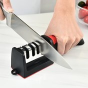 Resim Outdoor Bıçak Bileme Makinesi, 4 Aşamalı Profesyonel Mutfak Taşlama Taşı Öğütücü, Bıçaklar Bileyici Tungsten Elmas Seramik Bileyici Aracı 