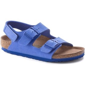 Resim Birkenstock Koyu Mavi Erkek Çocuk Sandalet 1023494 MILANO KIDS HL BFBC EARTHY 