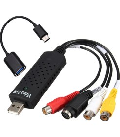 Resim Gplus DC60 2 in 1 Android Type-C 3.1 OTG+UTV007 Video DVR Windows 10 Uyumlu Görüntü Yakalama Capture Cihazı 