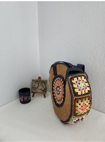 Resim Fikriharika Design Bohem, Motifli, Hasır, Kadın Omuz Çantası Çok Renkli 