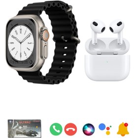 Resim BYRTECH T10 Watch Ultra 2 Akıllı Saat + 3. Nesil Bluetooth Kulaklık İkili Paket 