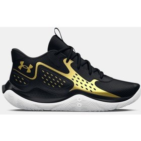 Resim Under Armour Unisex UA Jet '23 Basketbol Ayakkabısı 3026634-001 Altın - Siyah 